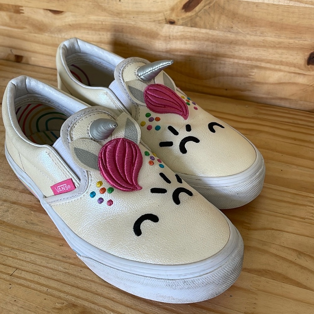 VANS x FLOUR SHOP unicorn slip-on sneakers Size 4